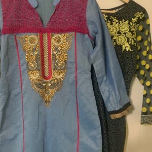 Bundle of 2 party indian Pakistani  kurti in 1 price